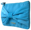 Twinset Elegant Silk Clutch with Bow Accent
