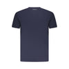 Blue Cotton Men T-Shirt