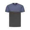 Blue Cotton Men T-Shirt