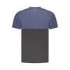 Blue Cotton Men T-Shirt