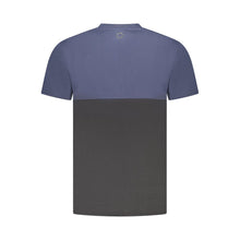 Blue Cotton Men T-Shirt