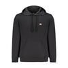 "Black Cotton Men Sweater with Central Pocket"