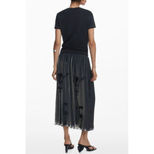 Black Cotton Women T-Shirt