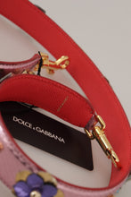 Dolce & Gabbana Elegant Metallic Pink Leather Shoulder Strap