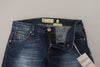 Acht Elegant Blue Washed Low Waist Skinny Jeans