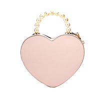 Kate Spade Love Shack Heart Lilac Leather Pearl Top Handle Crossbody Bag